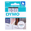 DYMO D1 TAPE 12mm x 7m BLK CLEAR (45010) (BOX OF 5)