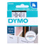 DYMO D1 TAPE 12mm x 7m BLK WHITE (45013) / (16959) (BOX OF 5)