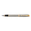 PARKER BRUSHED METAL GOLD TRIM FOUNTAIN PEN